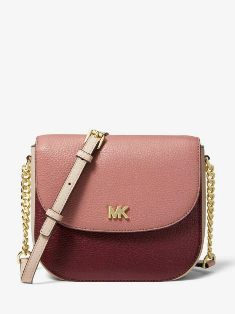 Michael Kors Mott Color-Block Leather Dome Crossbody, size one size